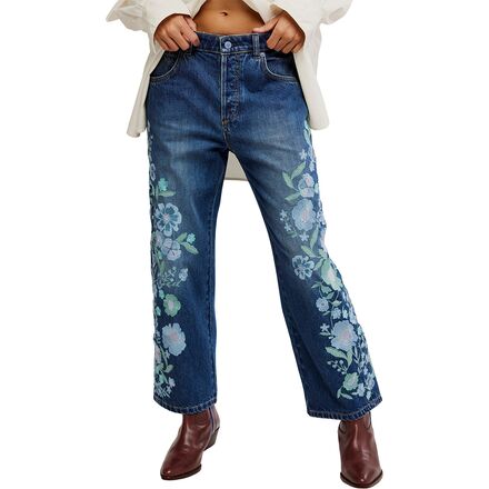 Willow Floral Embroidered Pant - Women's