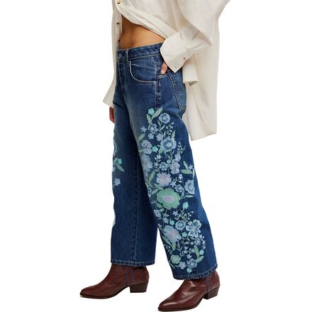 Free People - Willow Floral Embroidered Pant - Women's