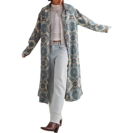 Free People - Brick Lane Jacquard Maxi Shirt Jacket - Women's