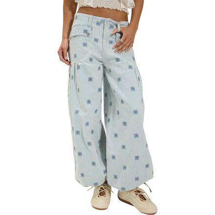 Lotus Embr Railroad Pant - Women's