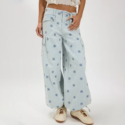 Free People - Lotus Embr Railroad Pant - Women's