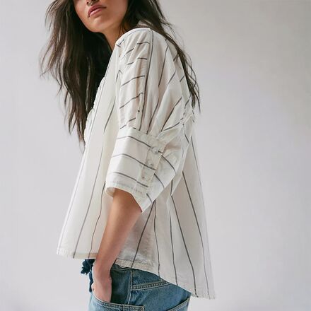 Free People - Seaside Cotton Stripe Shirt -Women's
