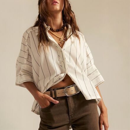 Free People - Seaside Cotton Stripe Shirt -Women's