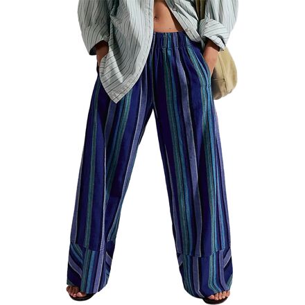 Days End Solar Linen Stripe Pant - Women's