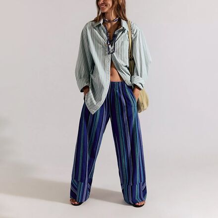 Free People - Days End Solar Linen Stripe Pant - Women's