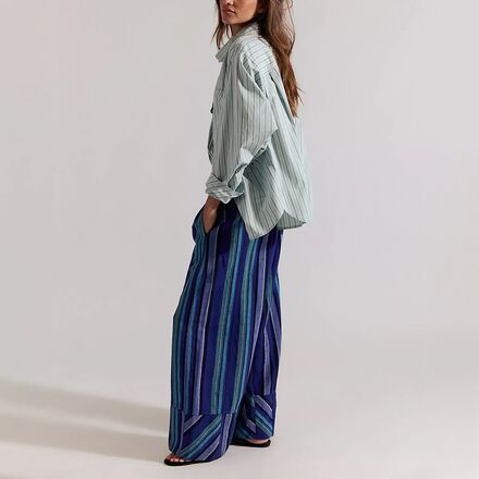 Free People - Days End Solar Linen Stripe Pant - Women's