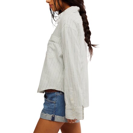 Free People - Striped Linen Laurel Shirt - Women's