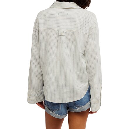 Free People - Striped Linen Laurel Shirt - Women's