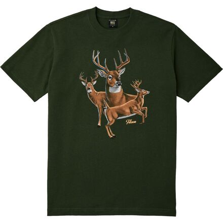 Filson - Pioneer Graphic Short-Sleeve T-Shirt - Men's - Dark Timber/Deer