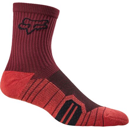 Fox Racing - Ranger 6in Cushion Sock - Dark Maroon