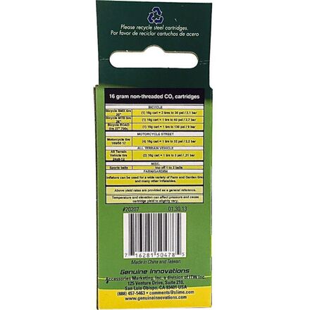 Co2 Cartridge Non-Threaded Pack Of 2