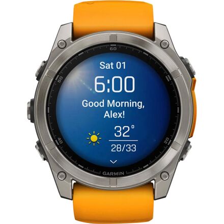 Garmin - fenix 8 AMOLED Sapphire Sport Watch