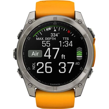 Garmin - fenix 8 AMOLED Sapphire Sport Watch