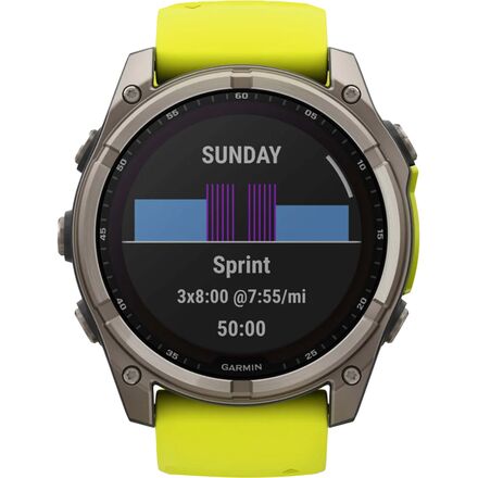 Garmin - fenix 8 Solar Sapphire Sport Watch