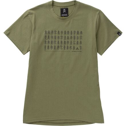 Haglofs - Outsider By Nature Print T-Shirt - Men's - Olive Green