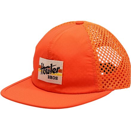 Howler Brothers - Tech Strapback Hat - Orange/Electric Stripe
