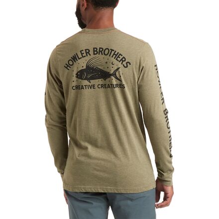 Howler Brothers - Select Long-Sleeve T-Shirt - Men's - Creative Creatures Roosterfish/Fatigue Heather
