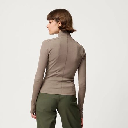 Hikerkind - Ribbed Merino Turtleneck 02 - Women's