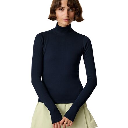 Ribbed Merino Turtleneck 02 - Women's