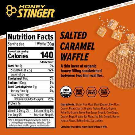 Honey Stinger - Gluten Free Waffles - 12-Pack