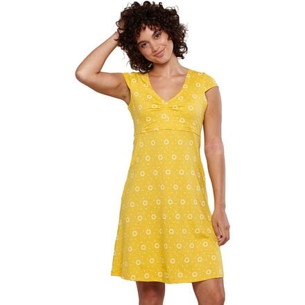 Toad&Co - Rosemarie Dress - Women's - Lemon Sunflower Print