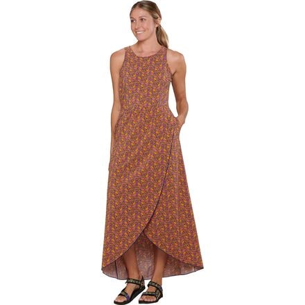 Toad&Co - Sunkissed Maxi Dress - Women's - Sea Blue Clustered Print