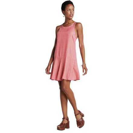 Toad&Co - Windsong Strappy Dress - Women's - Guava Diamond Print