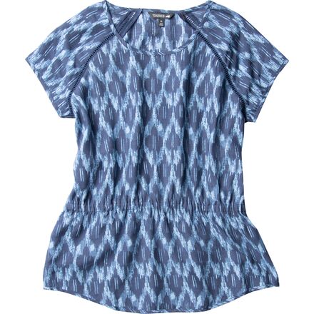 Toad&Co - Hillrose T-Shirt - Women's - Blue Shadow Ikat Print