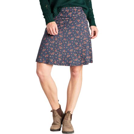 Toad&Co - Chaka Skirt - Women's - True Navy Geo Floral Print