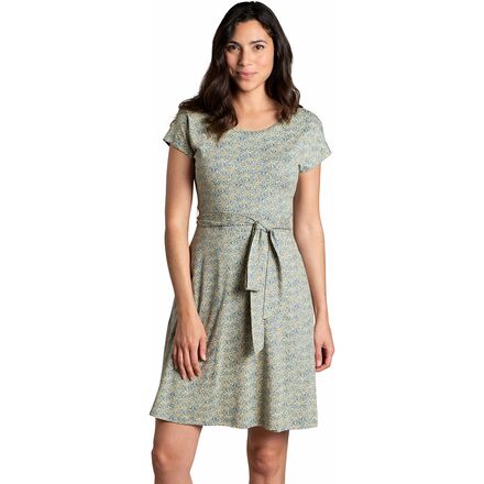 Toad&Co - Cue Wrap Short-Sleeve Shirt Dress - Women's - North Shore Daisy Print
