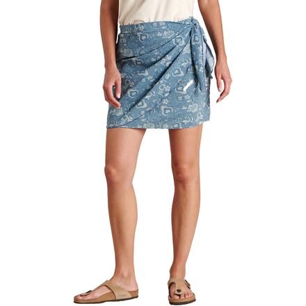 Toad&Co - Sunkissed Wrap Skirt - Women's - High Tide Paisley Print