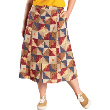 Toad&Co - Manzana Pull-On Skirt - Women's - Patchwork Print