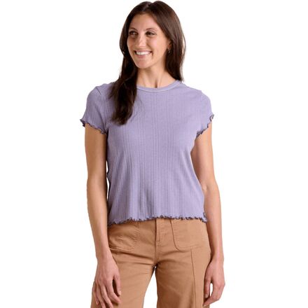 Toad&Co - Foothill Pointelle Baby T-Shirt - Women's - Aster