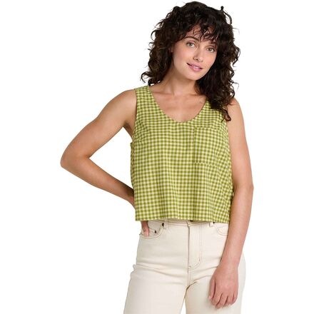 Taj Hemp Button Back Tank Top II - Women's