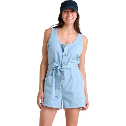 Arroyo Twill Sleeveless Romper - Women's