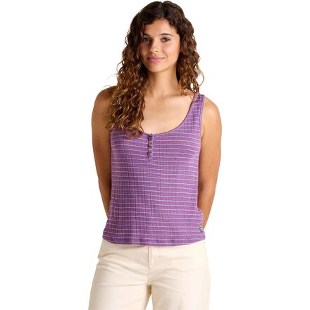 Foothill Pointelle Henley Tank Top - Women's