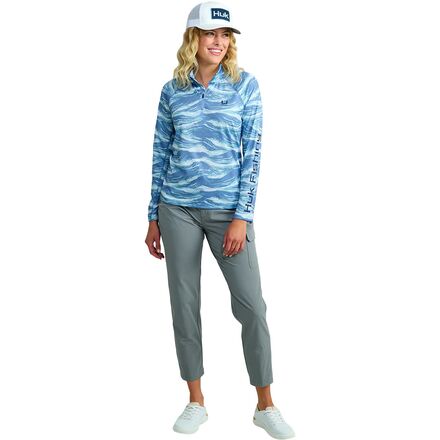 Huk - Icon Printed 1/4-Zip Top - Women's