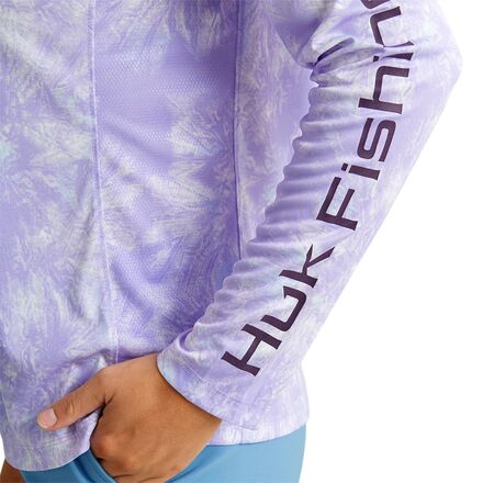Huk - Aqua Dye Pursuit Crew Top - Women's
