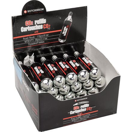 C02 Cartridge Refills - Box Of 20X16G Threaded