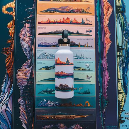 Hydrascape Stickers - Mt. Rainier National Park Sticker
