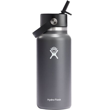 32oz Wide Mouth Flex Straw Water Bottle