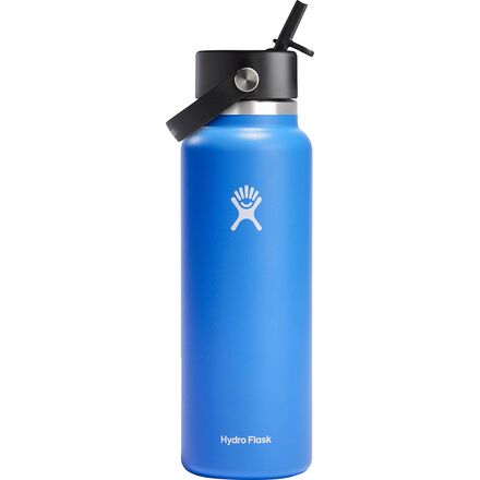 40oz Wide Mouth Water Bottle + Flex Straw Cap