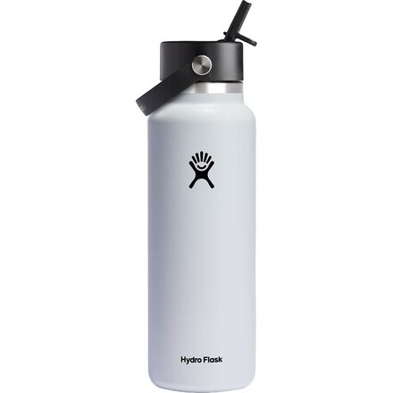 40oz Wide Mouth Water Bottle + Flex Straw Cap