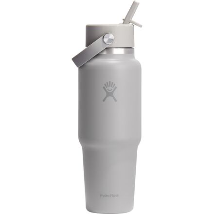 32oz Wide Mouth Flex Straw Cap Travel Water Bottle