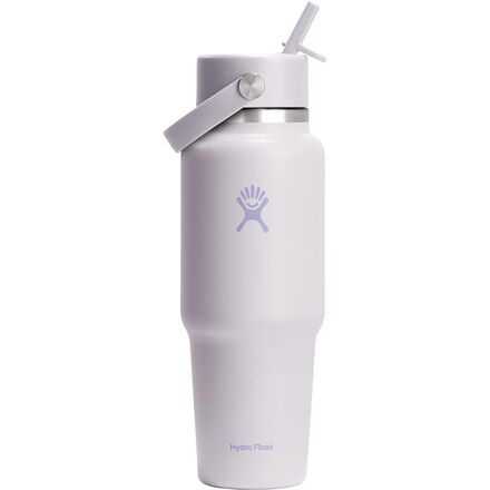 32oz Wide Mouth Flex Straw Cap Travel Water Bottle