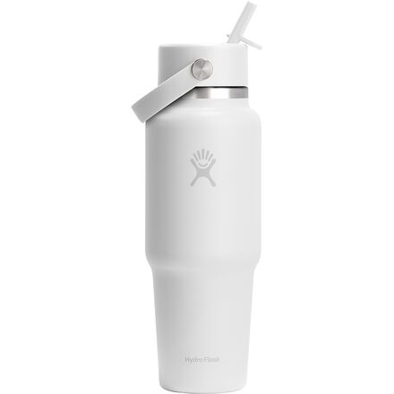 32oz Wide Mouth Flex Straw Cap Travel Water Bottle