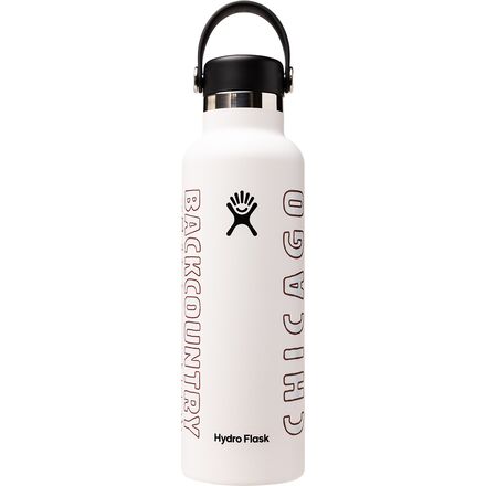 Hydro Flask - 21oz Standard Mouth Water Bottle Chicago - White