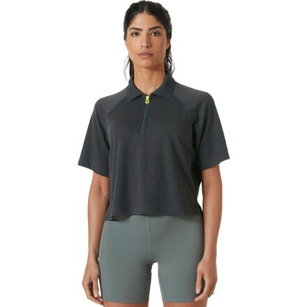 Inshore Zip Crop Polo Shirt - Women's
