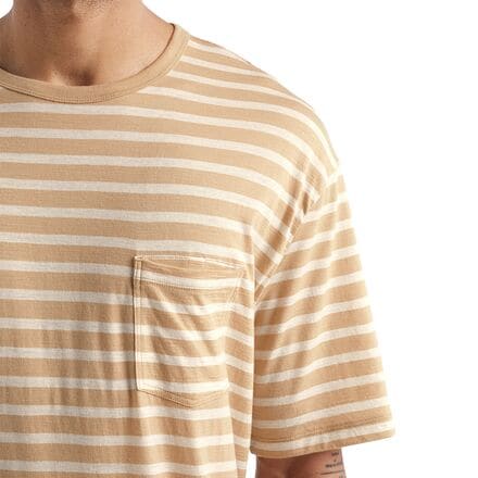 Icebreaker - Granary Stripe Short-Sleeve Pocket T-Shirt - Men's