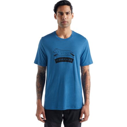 Icebreaker - Tech Lite II Sheep Dog Short-Sleeve T-Shirt - Men's - Azul